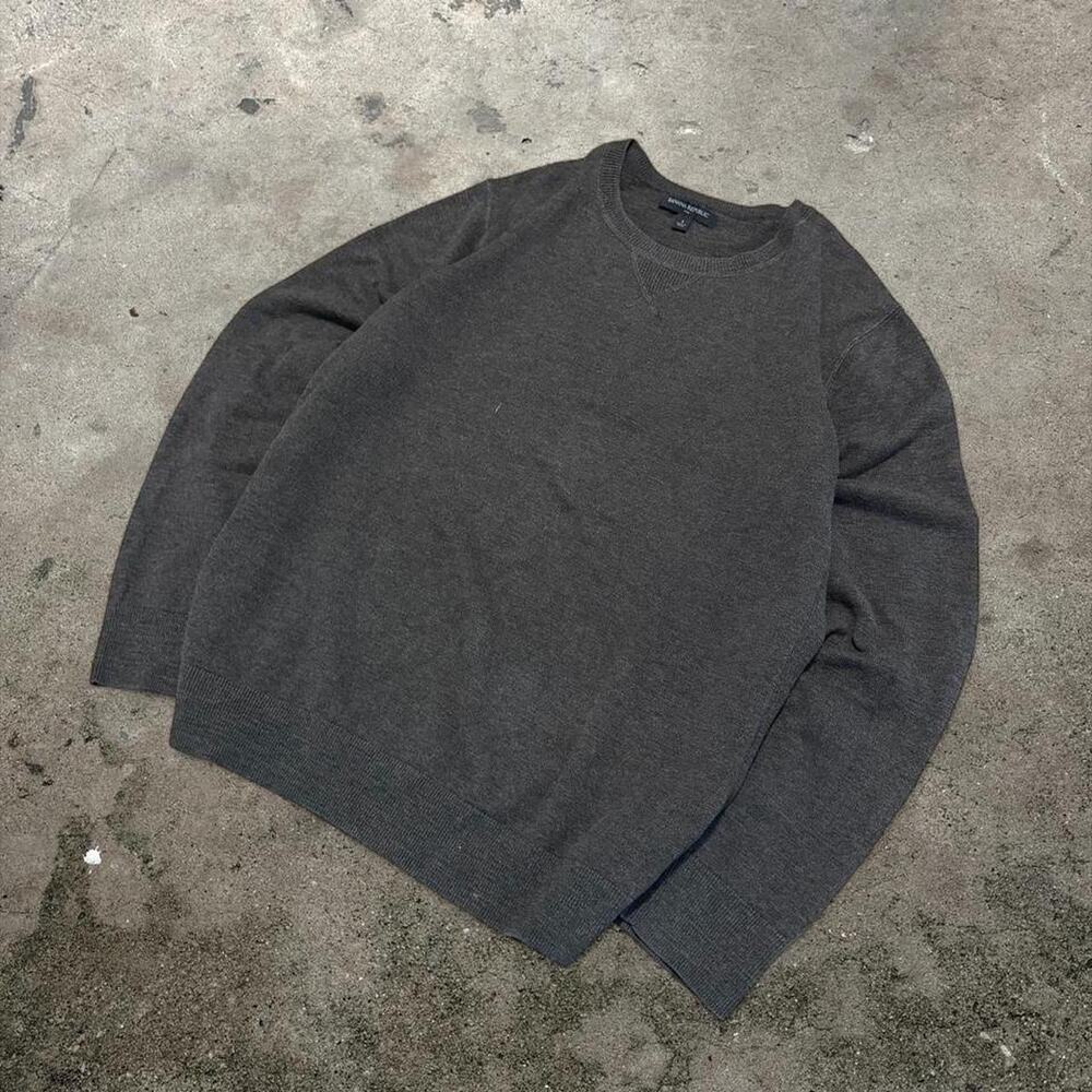 Banana Republic Charcoal Grey Silk Cotton Cashmere Blend Sweater Men’s Large